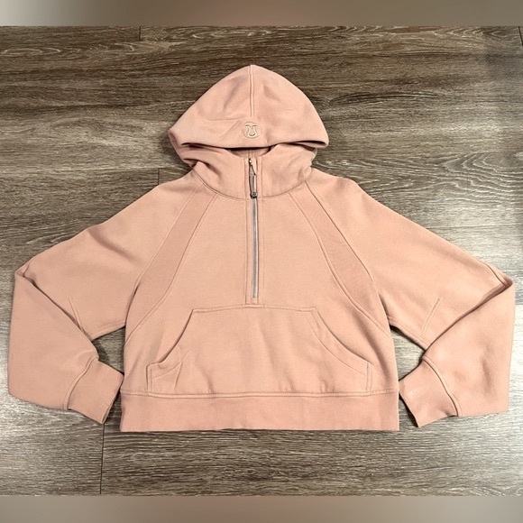 SOLD Lululemon Scuba Oversized Half-Zip Hoodie in Pink Clay Size XS/S - Picture 5 of 7